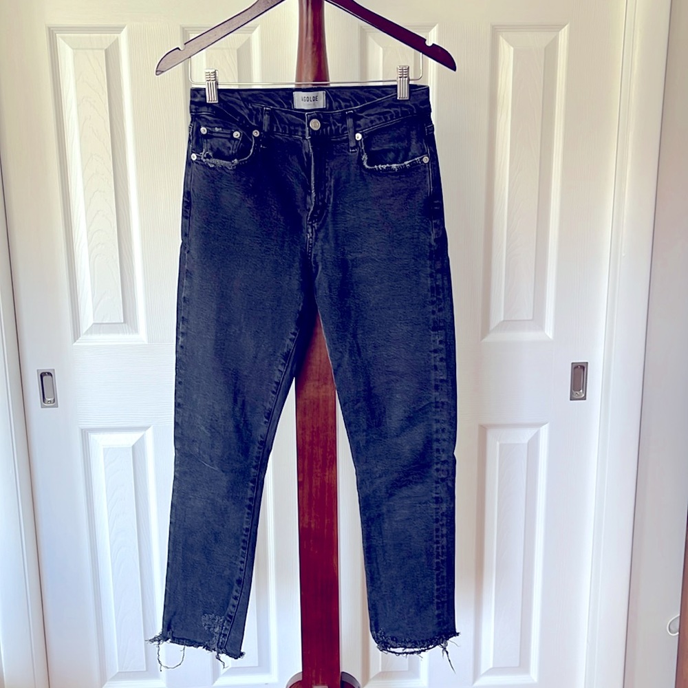 Agolde Distressed Crop Jeans
